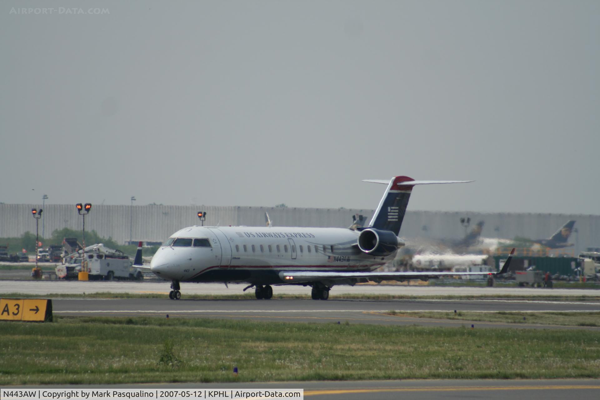 N443AW, 2003 Bombardier CRJ-200LR (CL-600-2B19) C/N 7781, CL-600-2B19