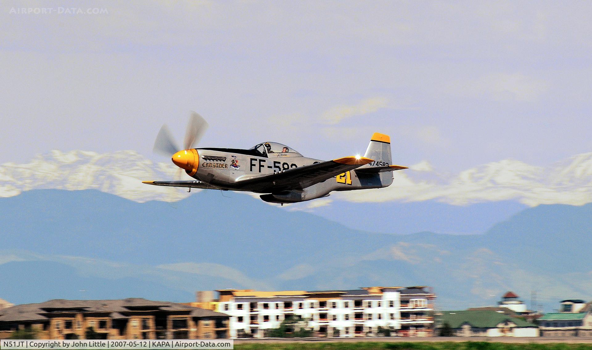 N51JT, 1946 North American P-51D Mustang C/N 122-41122 (44-74582), Joe out for Sunday run in the Mustang