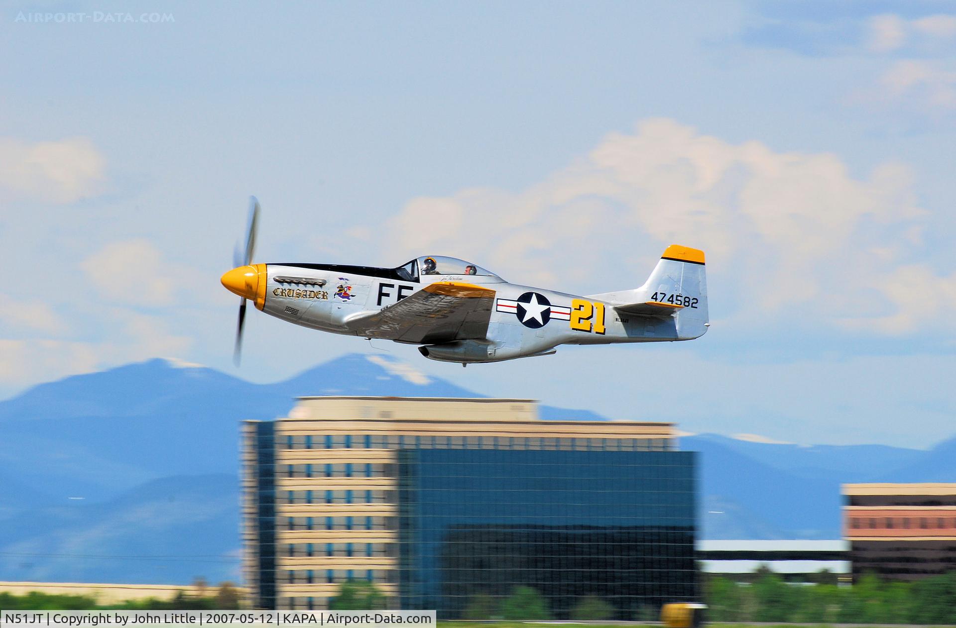 N51JT, 1946 North American P-51D Mustang C/N 122-41122 (44-74582), Another progressive shot of Mustang