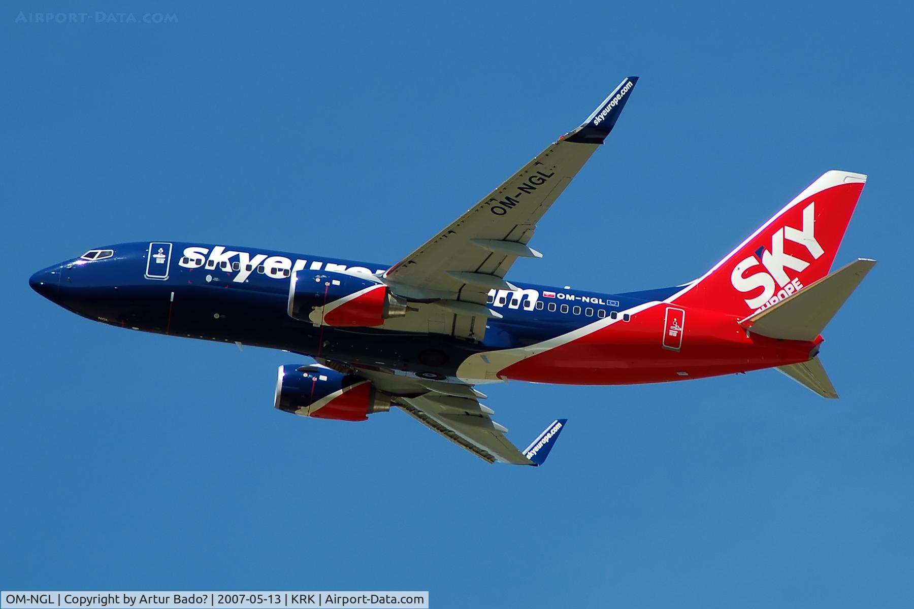 OM-NGL, 2007 Boeing 737-76N C/N 34757, Skyeurope