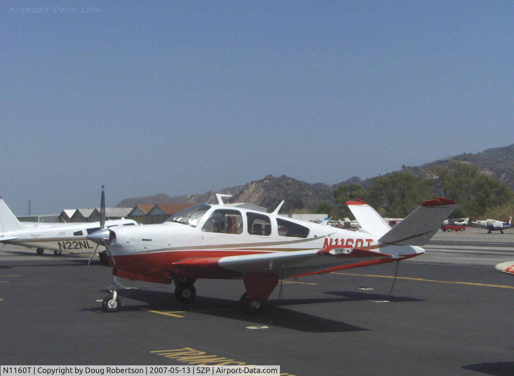 N1160T, 1976 Beech V35B Bonanza C/N D-9928, 1976 Beech V35B BONANZA, Continental IO-520-B 285 Hp