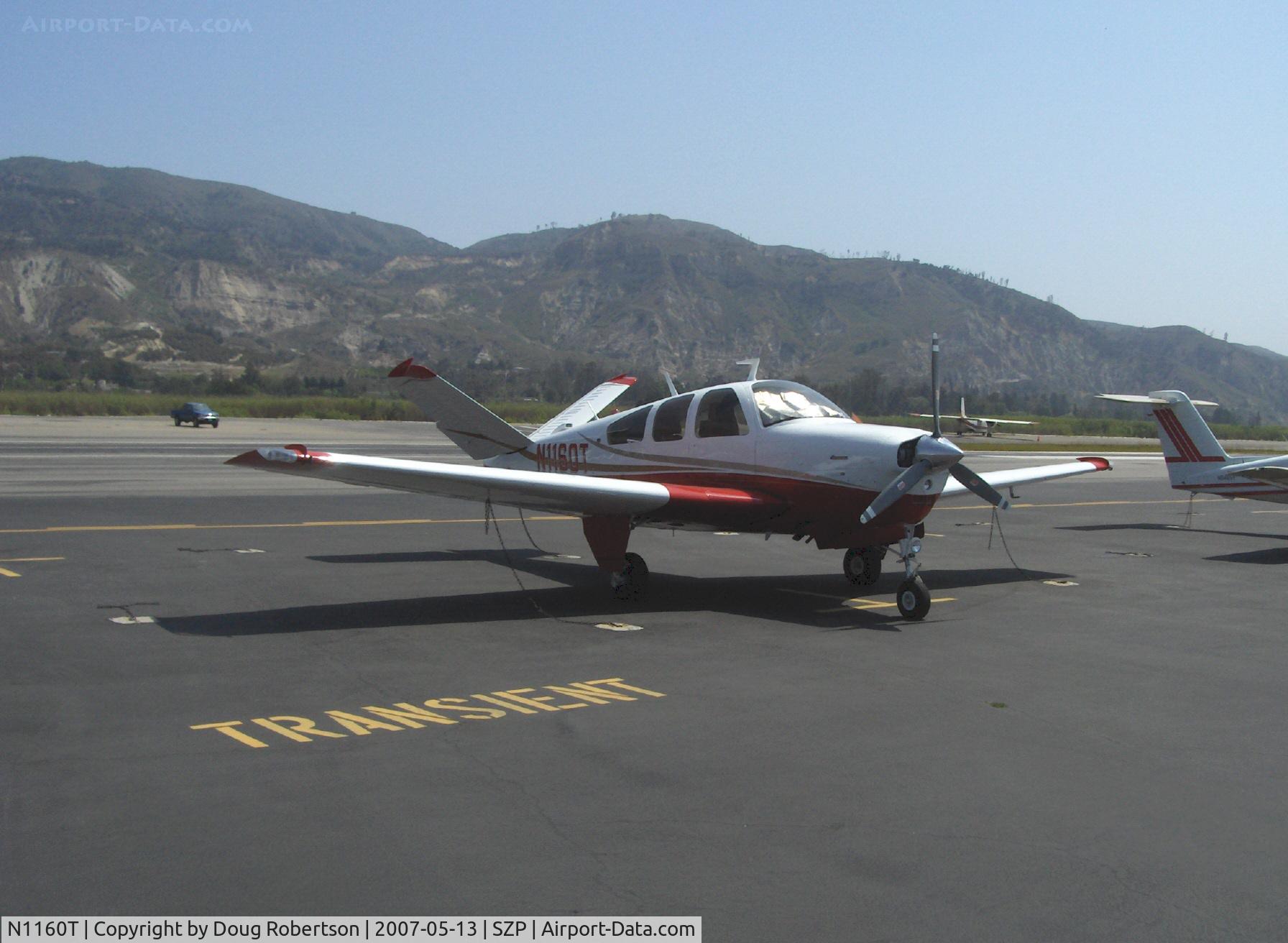 N1160T, 1976 Beech V35B Bonanza C/N D-9928, 1976 Beech V35B BONANZA, Continental IO-520-B 285 Hp