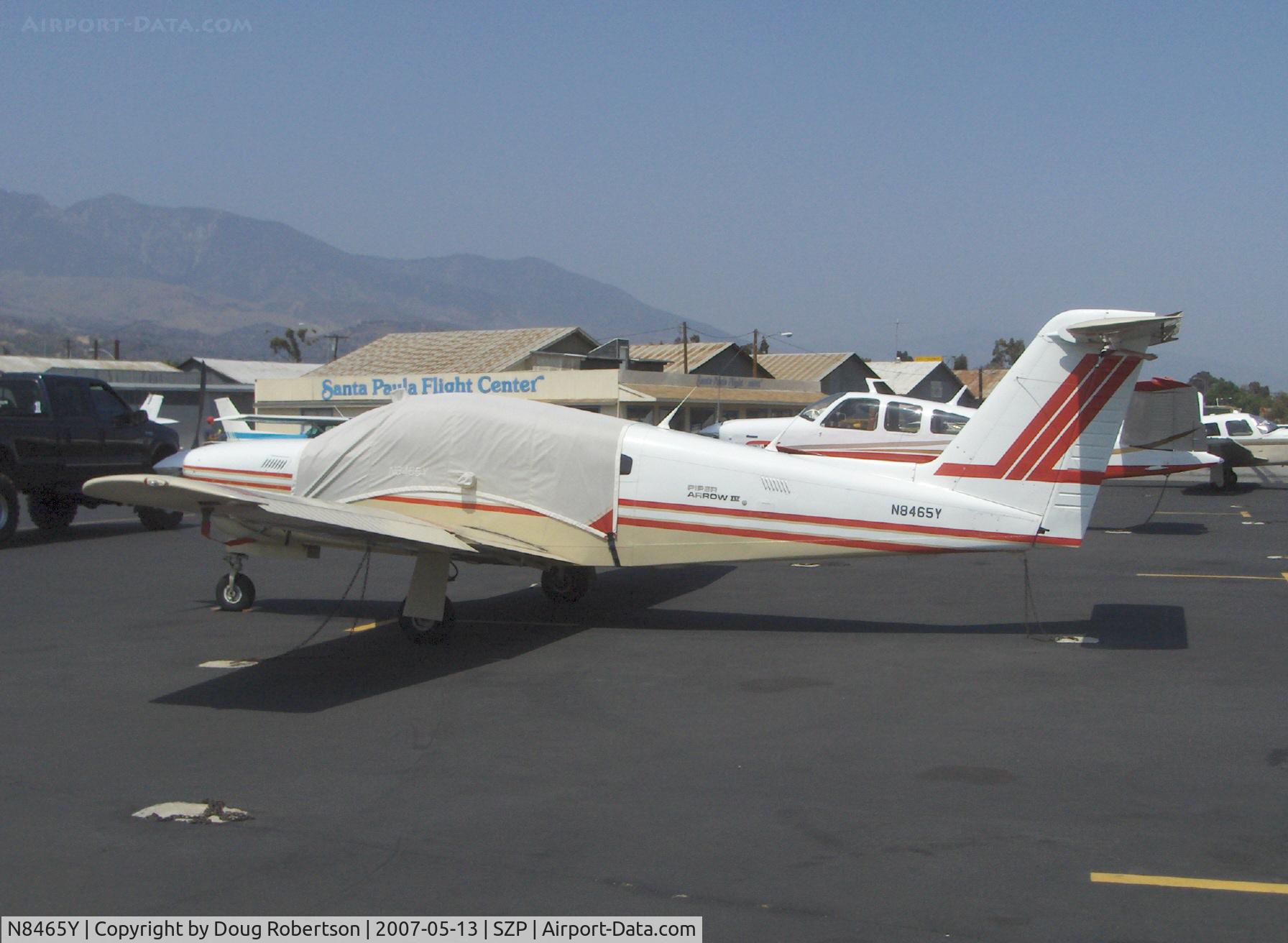 N8465Y, 1981 Piper PA-28RT-201T Arrow IV C/N 28R-8231011, 1981 Piper PA-28RT-201T TURBO ARROW IV, Continental TSIO-360-FB 200 Hp