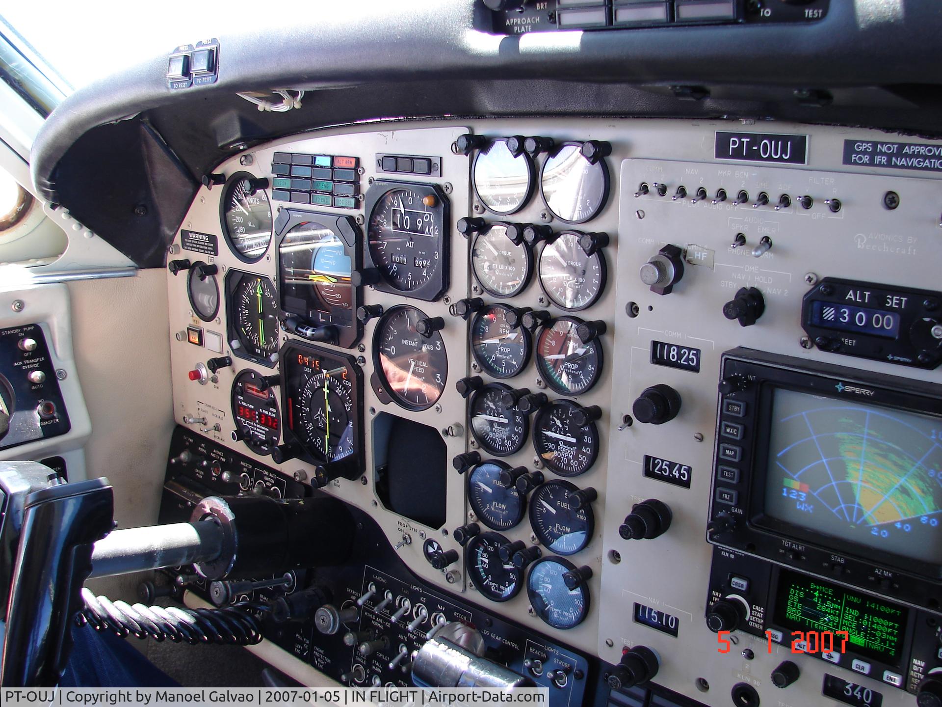 PT-OUJ, 1981 Beech F90 King Air King Air C/N LA-155, serial LA-155 in Brazil since 1993