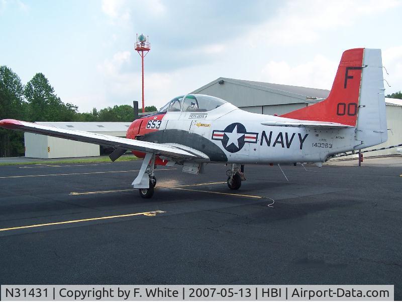N31431, 1968 North American T-28C Trojan C/N 226-11 (140063), Taken at Asheboro, NC