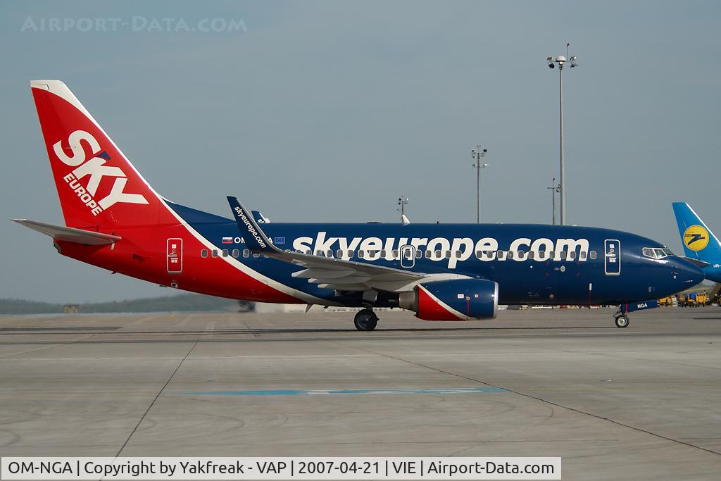 OM-NGA, 2006 Boeing 737-76N C/N 32684, Sky Europe Boeing 737-700