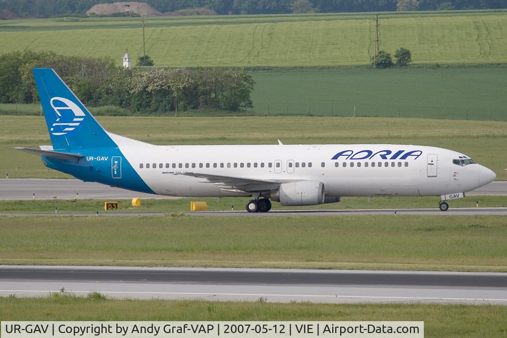 UR-GAV, 1992 Boeing 737-4C9 C/N 26437, Adria Airways B737-400