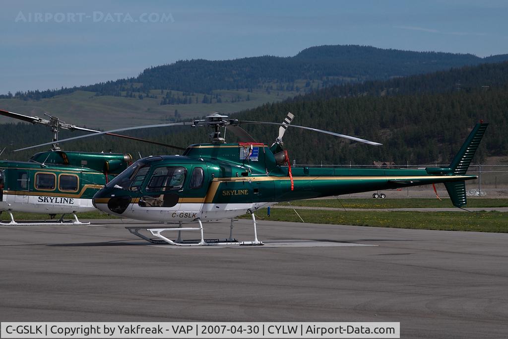 C-GSLK, 1989 Aerospatiale AS-350B-2 Ecureuil C/N 2189, Skyline Helicopters Aerospatiale AS350