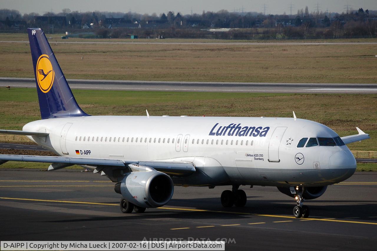 D-AIPP, 1990 Airbus A320-211 C/N 110, Taxiing to the runway