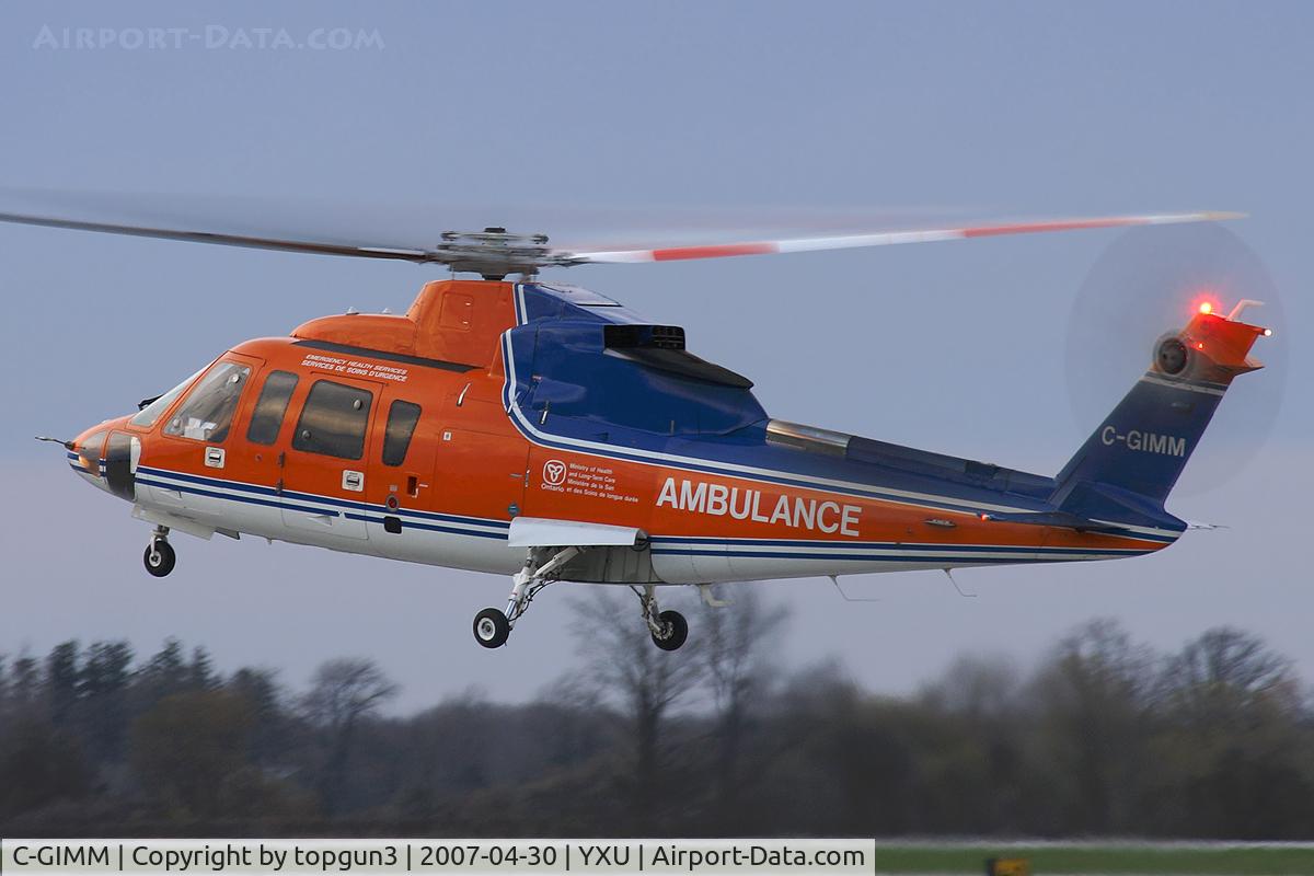 C-GIMM, 1980 Sikorsky S-76A C/N 760044, Landing on Ramp II.