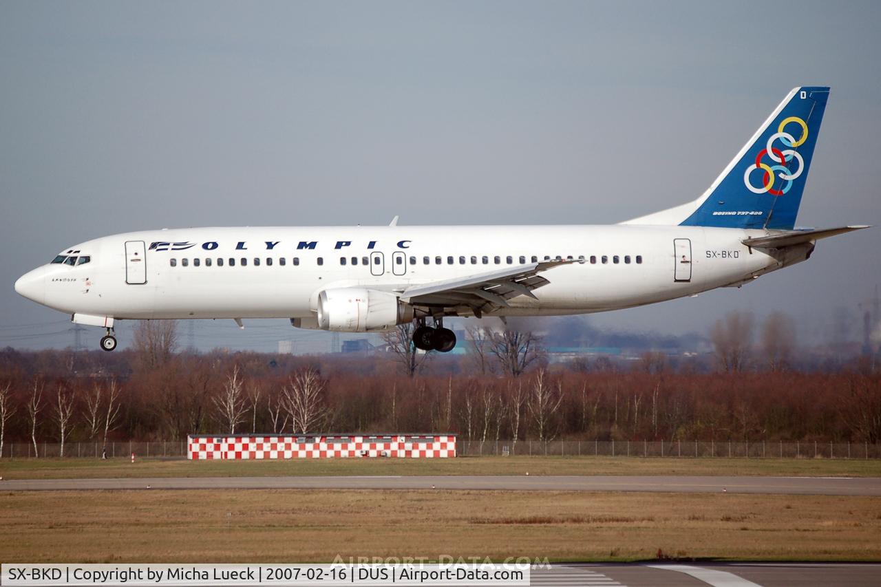 SX-BKD, 1991 Boeing 737-484 C/N 25362, On short finals