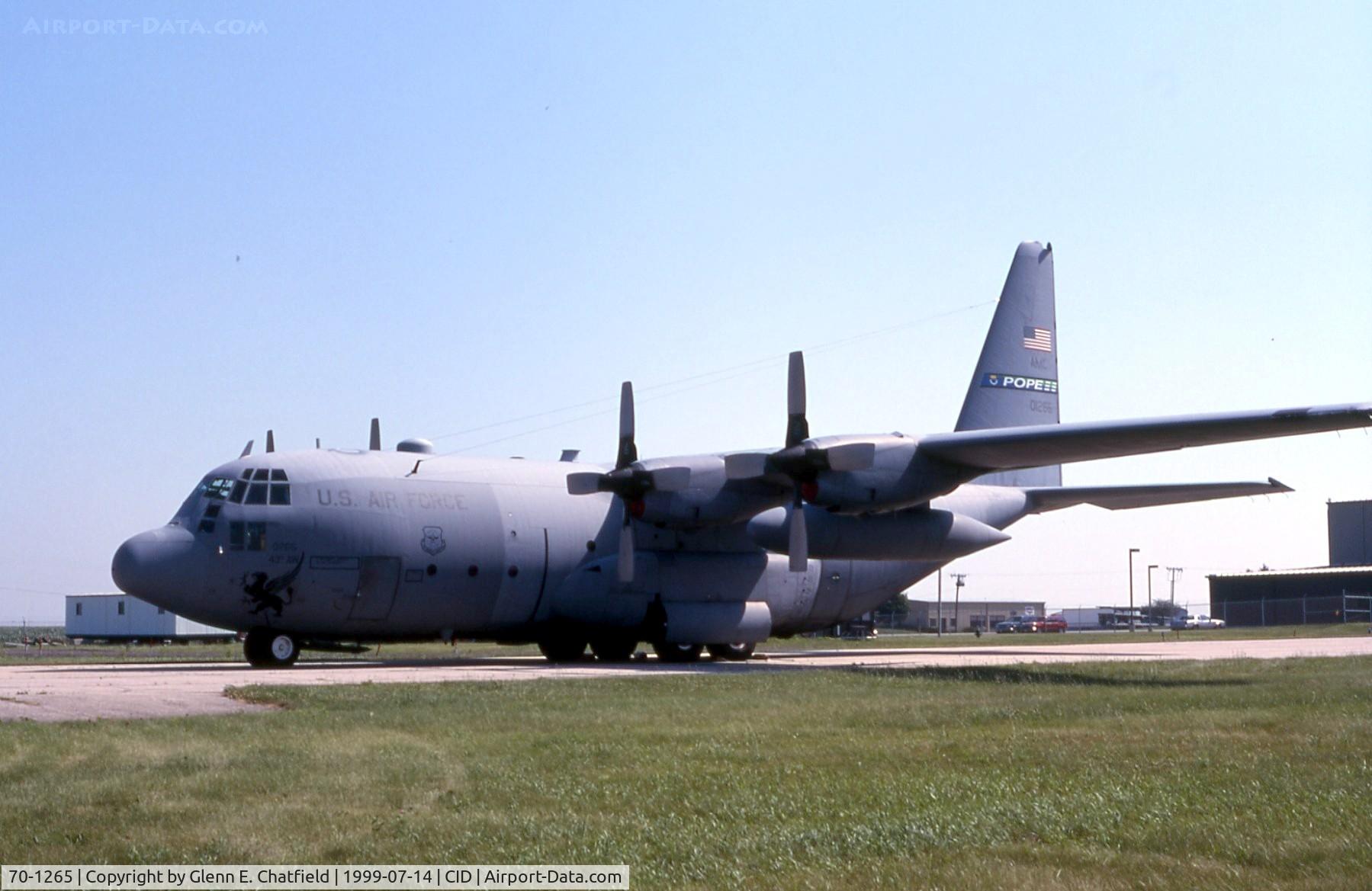 70-1265, 1970 Lockheed C-130E-LM Hercules C/N 382-4418, C-130E in town for presidential support