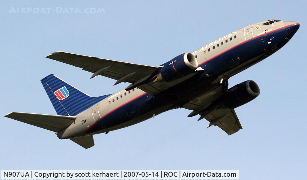 N907UA, 1991 Boeing 737-522 C/N 25007, UAL 191 to ORD