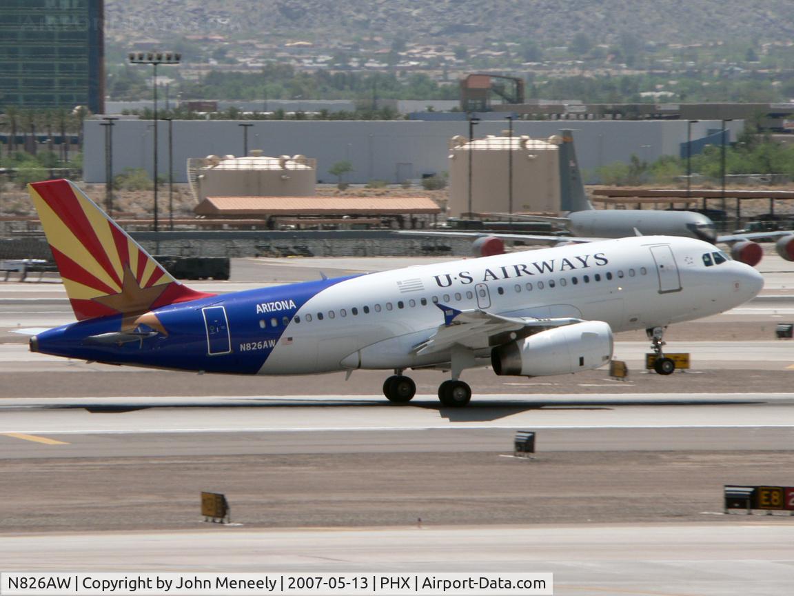 N826AW, 2001 Airbus A319-132 C/N 1534, US Airways' 