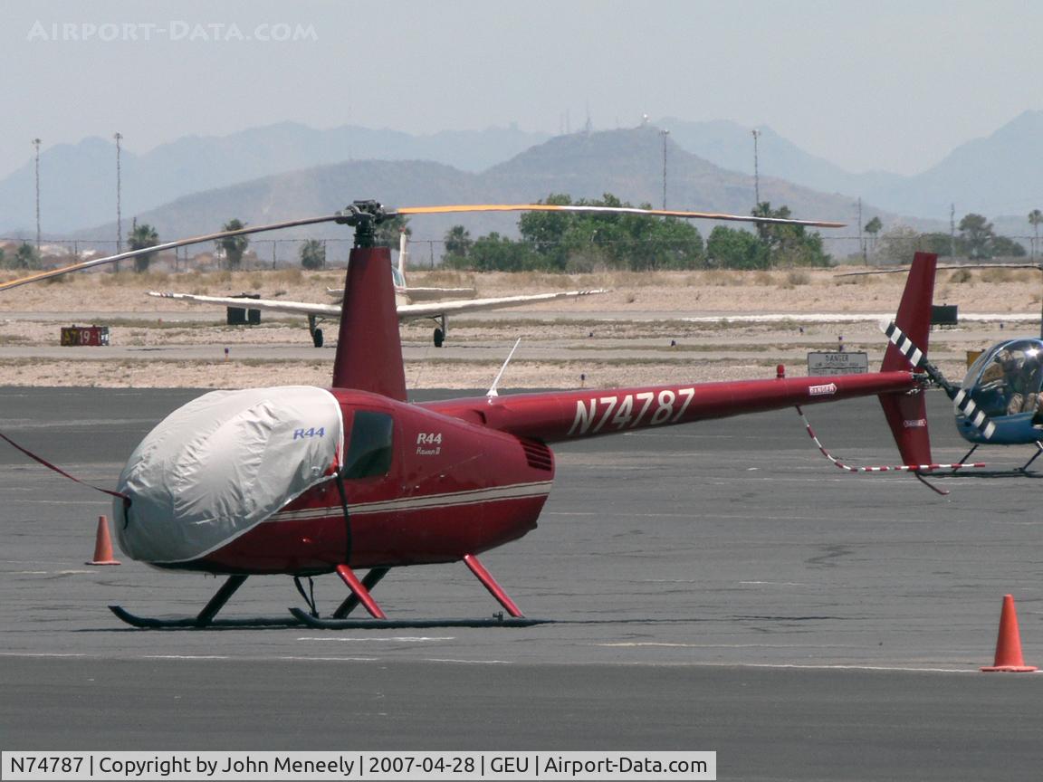 N74787, 2005 Robinson R44 II C/N 10931, Visitor to GEU