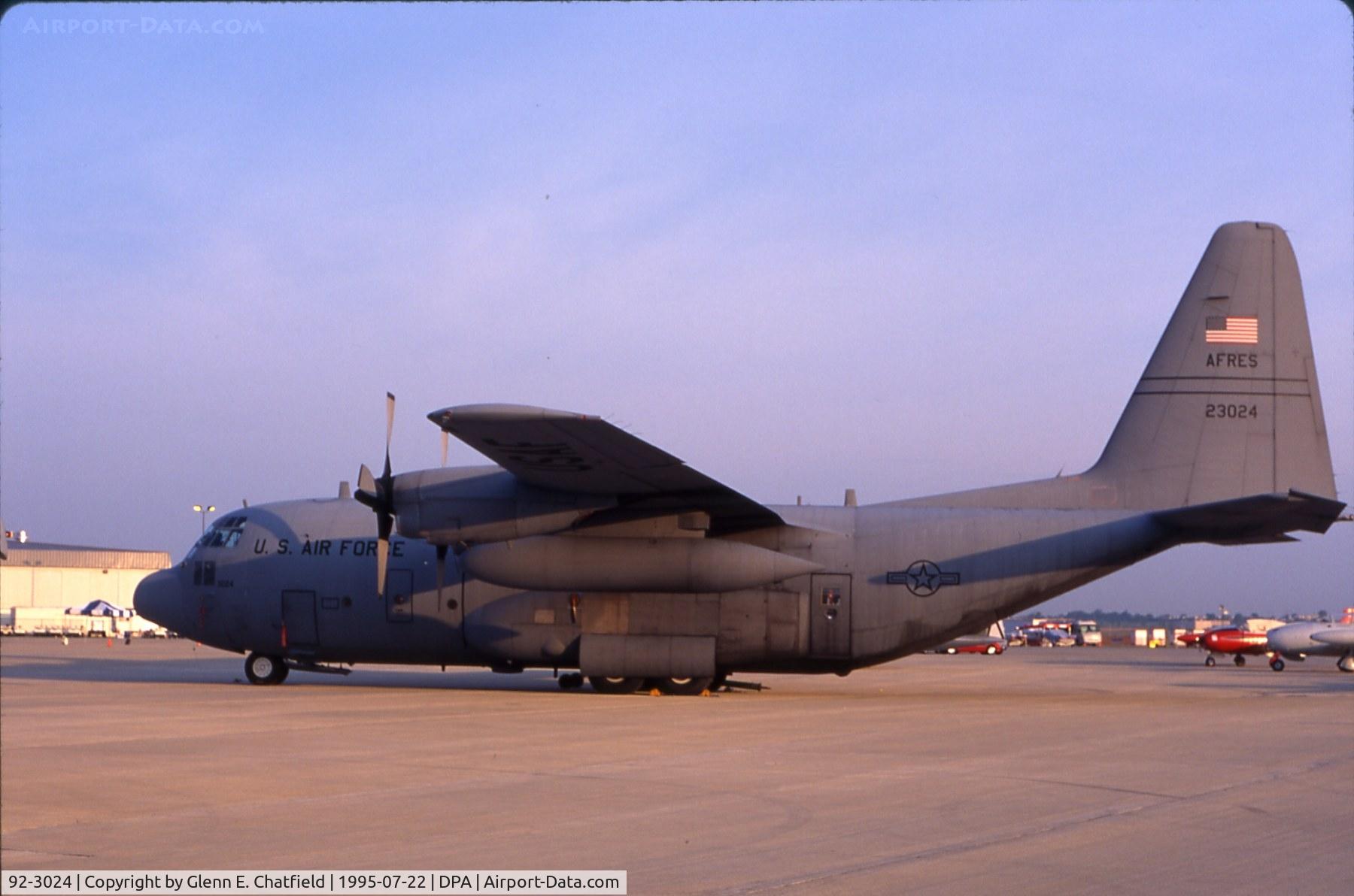 92-3024, Lockheed C-130H Hercules C/N 382-5315, C-130H at Dupage Airport Air Show