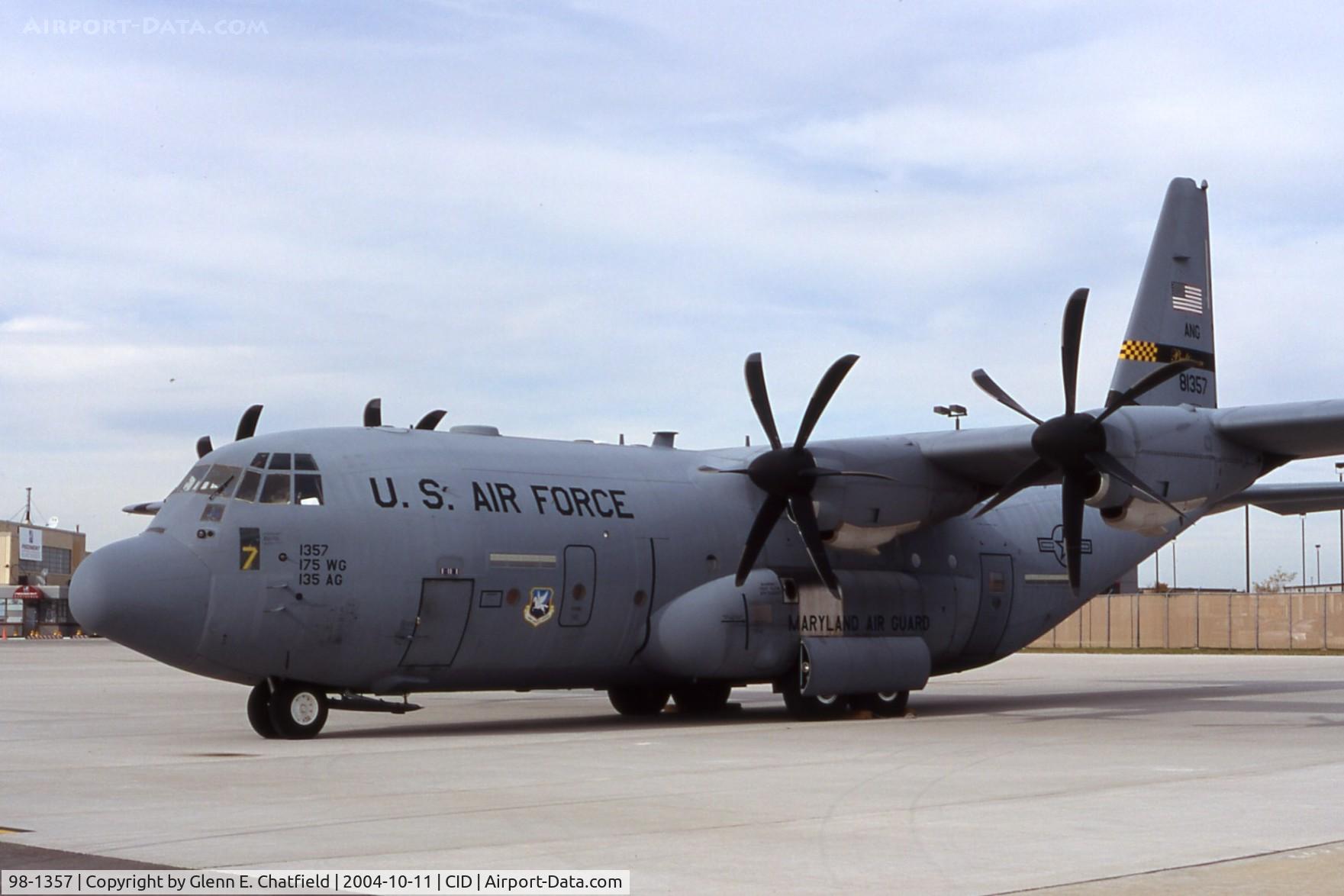 98-1357, 1998 Lockheed Martin C-130J Hercules C/N 382-5493, C-130J on the Landmark FBO Ramp