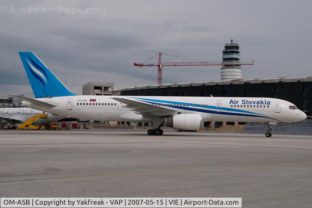 OM-ASB, 1989 Boeing 757-236 C/N 24371, Air Slovakia Boeing 757-200