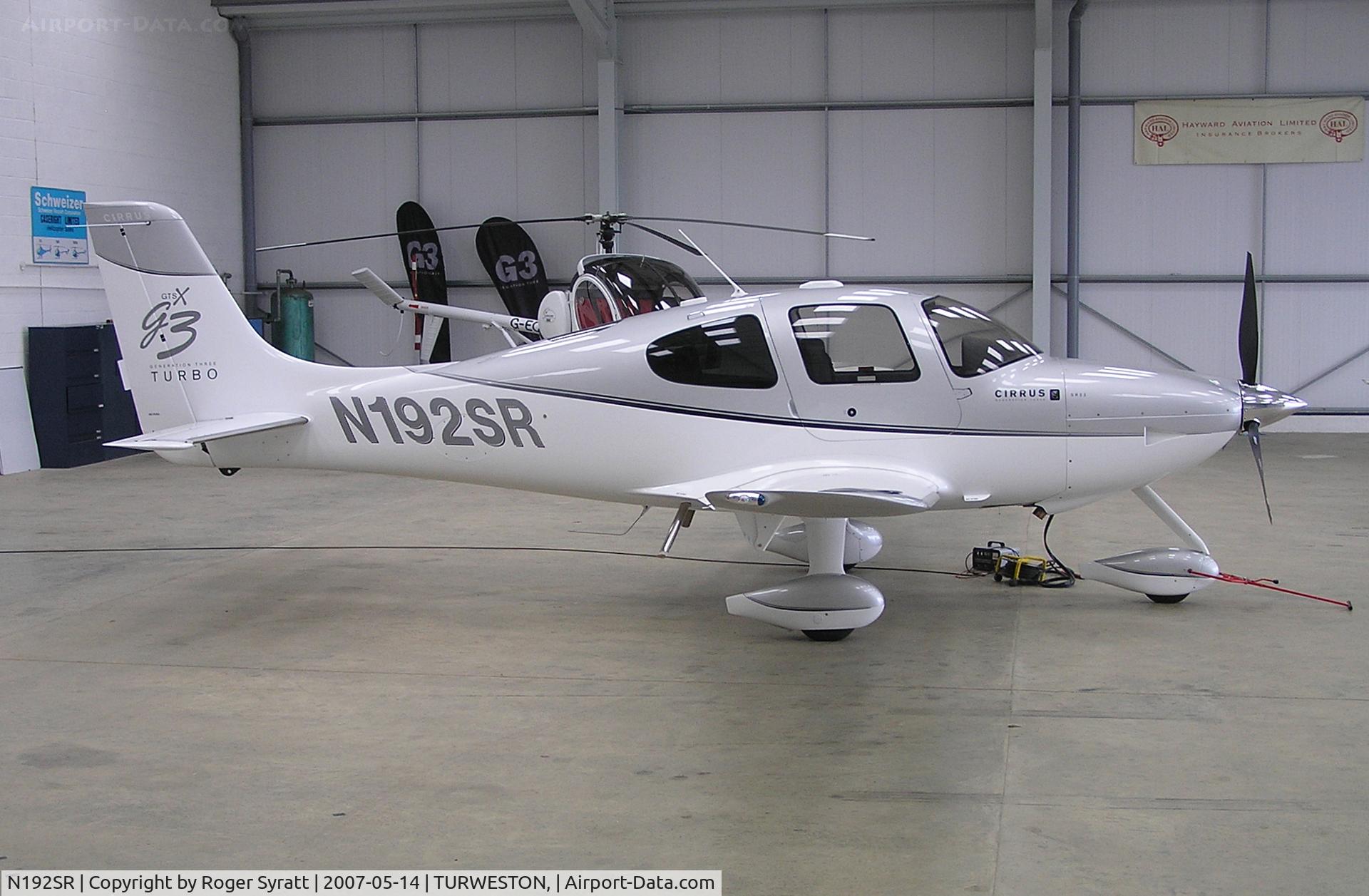 N192SR, 2007 Cirrus SR22 G3 GTSX Turbo C/N 2467, N192SR Cirrus SR22  G3 Turbo (2467)
