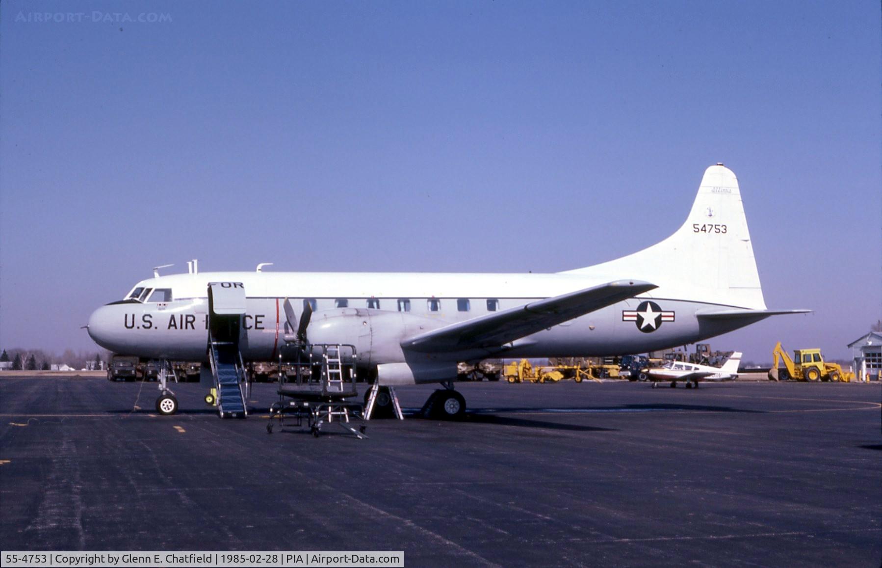 55-4753, Convair TC-131E C/N 340, TC-131E 55-4753 with the Illinois Air National Guard