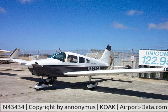 N43434, 1974 Piper PA-28-151 Cherokee C/N 28-7415491, the plane at oaklandflyers