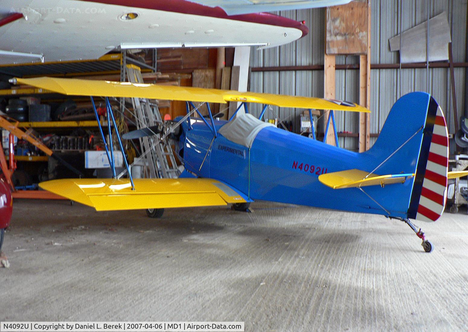 N4092U, 2002 Smith DSA-1 Miniplane C/N 021JK, This little fellow has a very apt name, Smith Mini-Plane.
