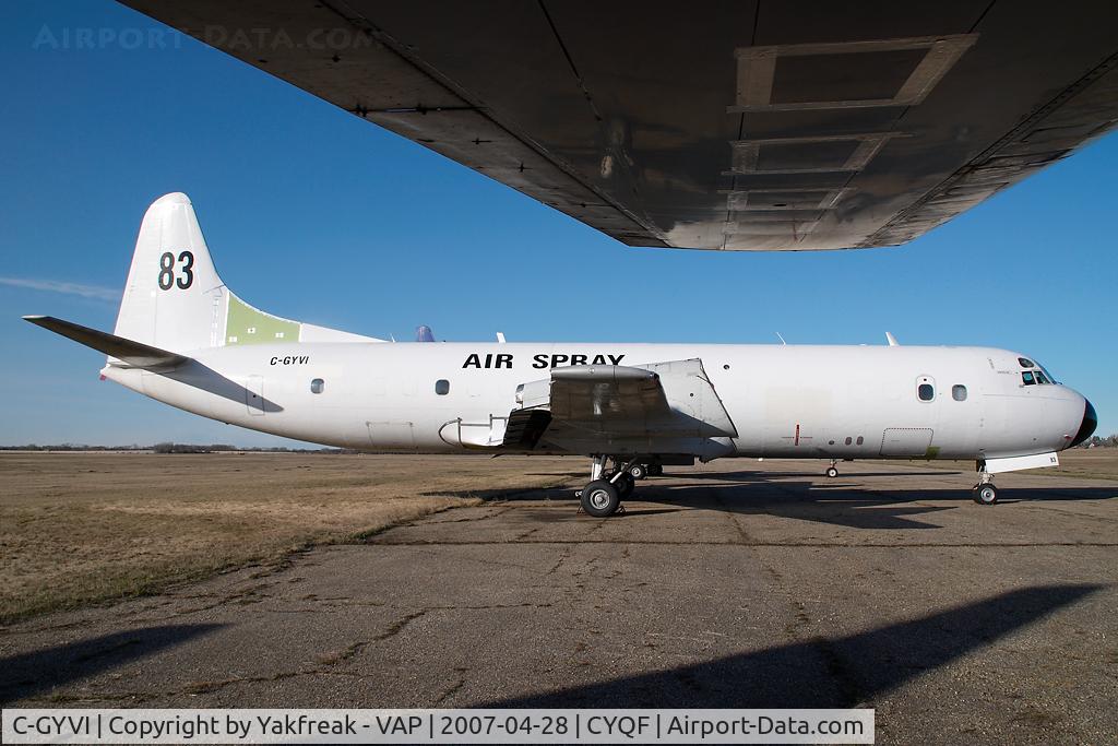 C-GYVI, 1958 Lockheed L-188C(F) Electra C/N 1112, Air Spray Lockheed Electra