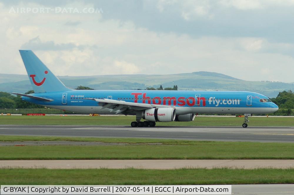 G-BYAK, 1993 Boeing 757-204 C/N 26267, Thomson - Landing