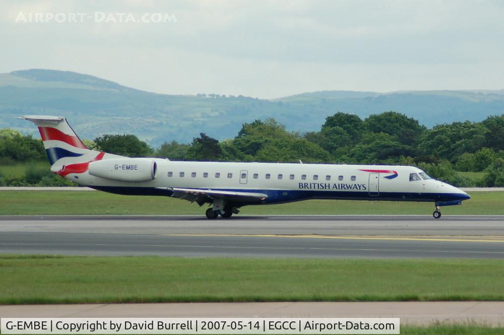 G-EMBE, 1998 Embraer EMB-145EU (ERJ-145EU) C/N 145042, British Airways - Landing