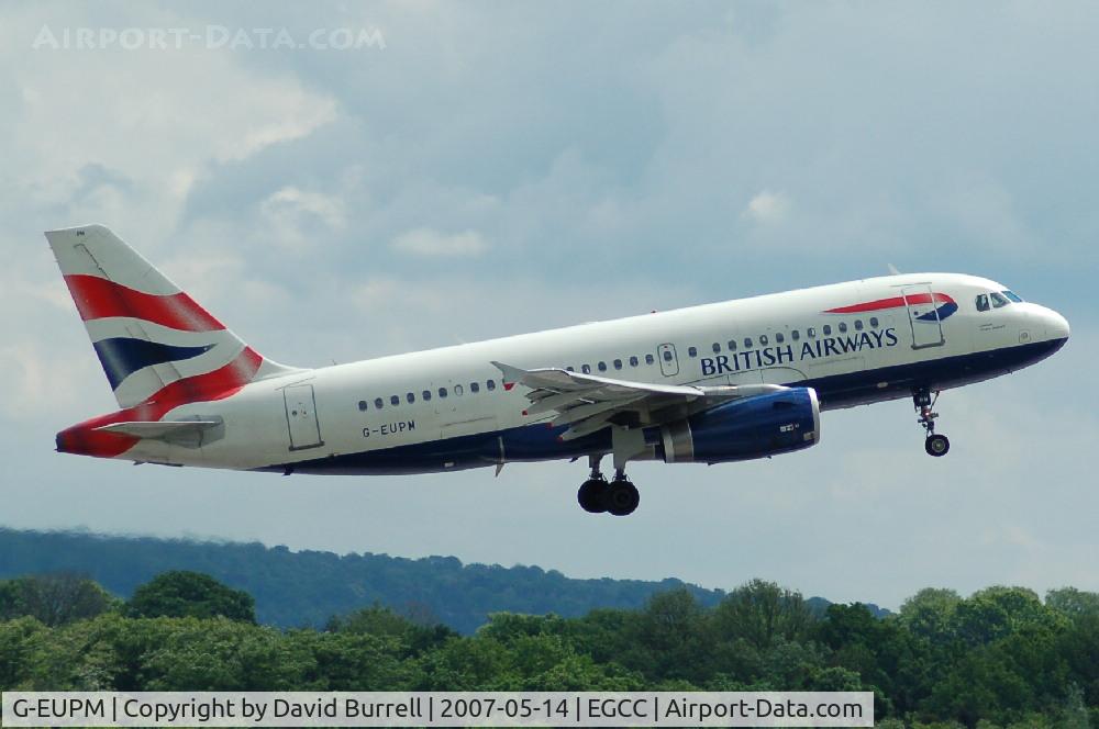 G-EUPM, 2000 Airbus A319-131 C/N 1258, British Airways - Taking off