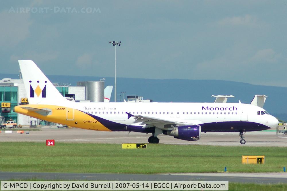 G-MPCD, 1994 Airbus A320-212 C/N 379, Monarch - Taxiing