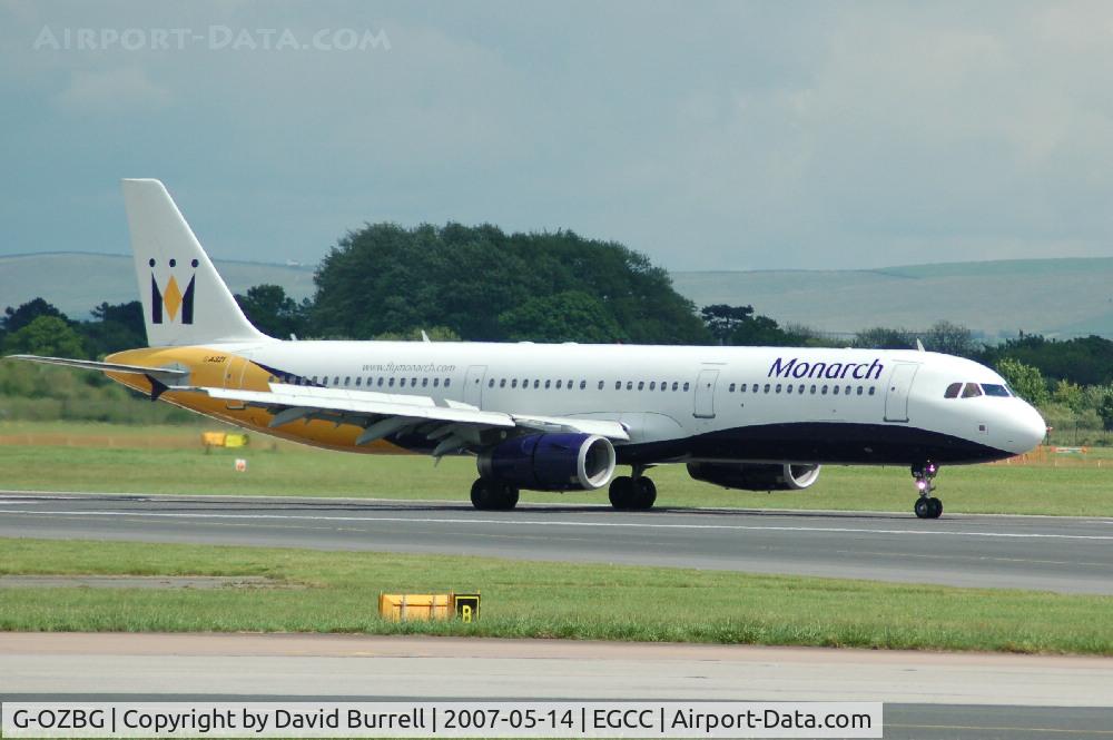 G-OZBG, 2003 Airbus A321-231 C/N 1941, Monarch - Landing