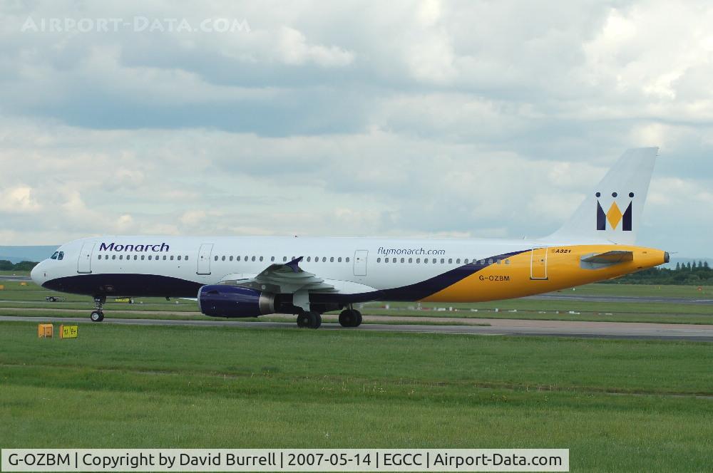 G-OZBM, 1999 Airbus A321-231 C/N 1045, Monarch - Landing