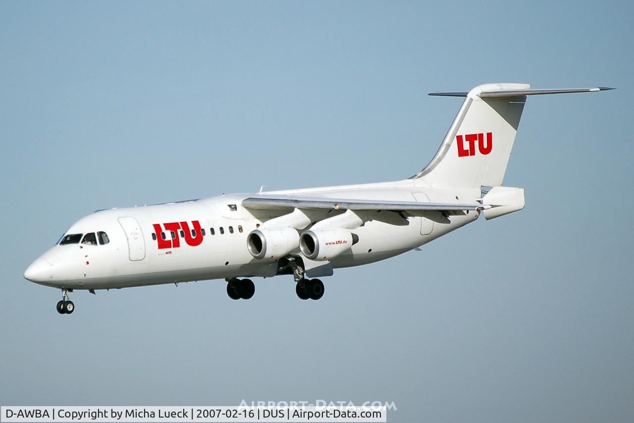 D-AWBA, 1989 British Aerospace BAe.146-300 C/N E3134, On finals