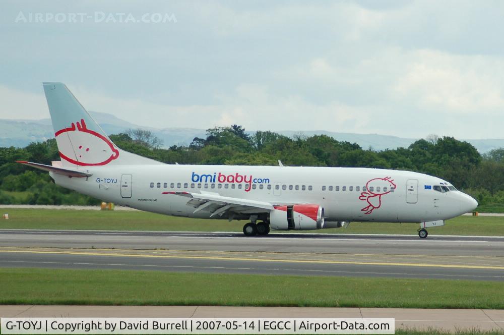 G-TOYJ, 1996 Boeing 737-36M C/N 28332, BMI baby - Landing