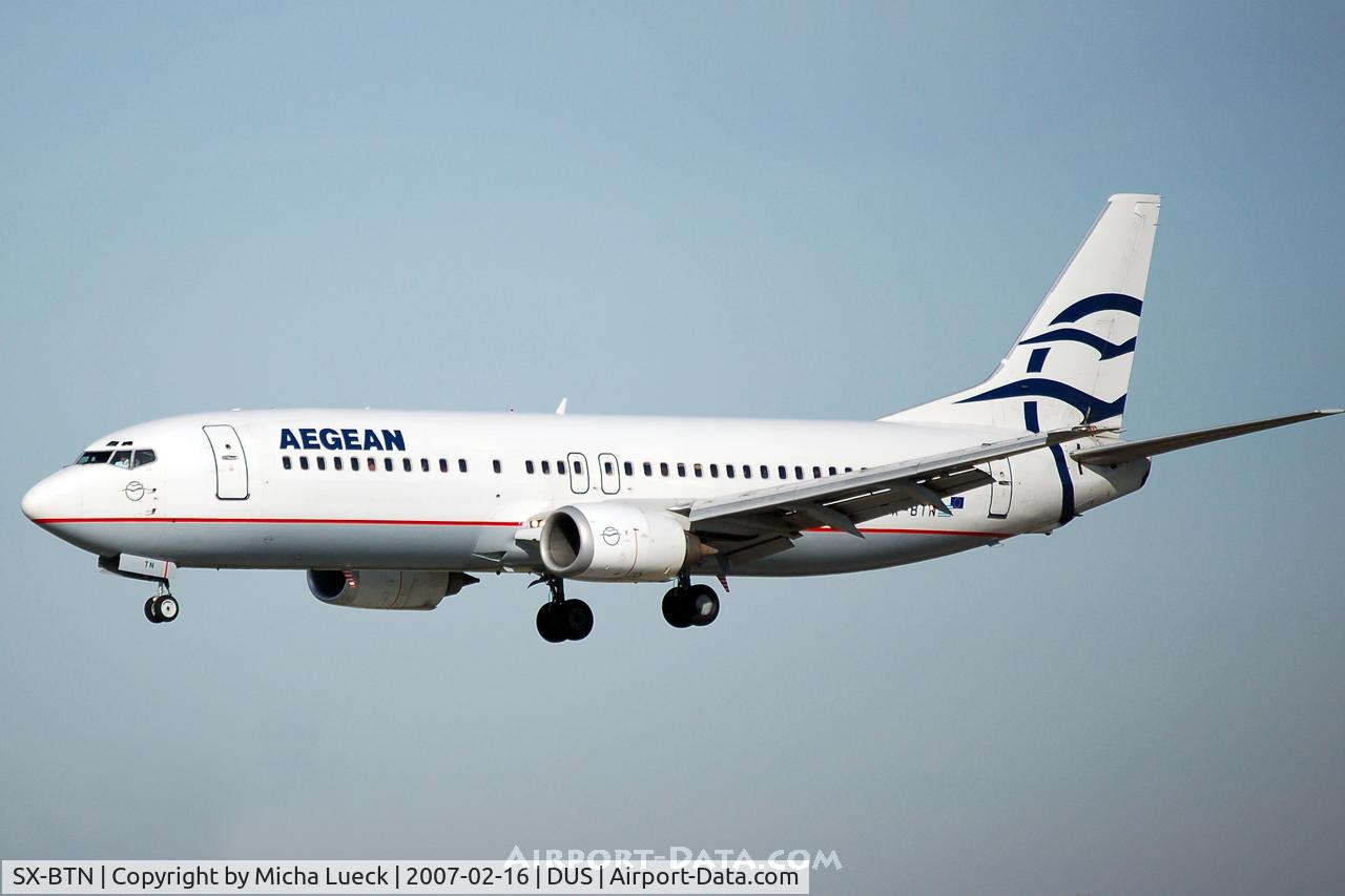 SX-BTN, 1996 Boeing 737-43Q/F C/N 28494, On finals