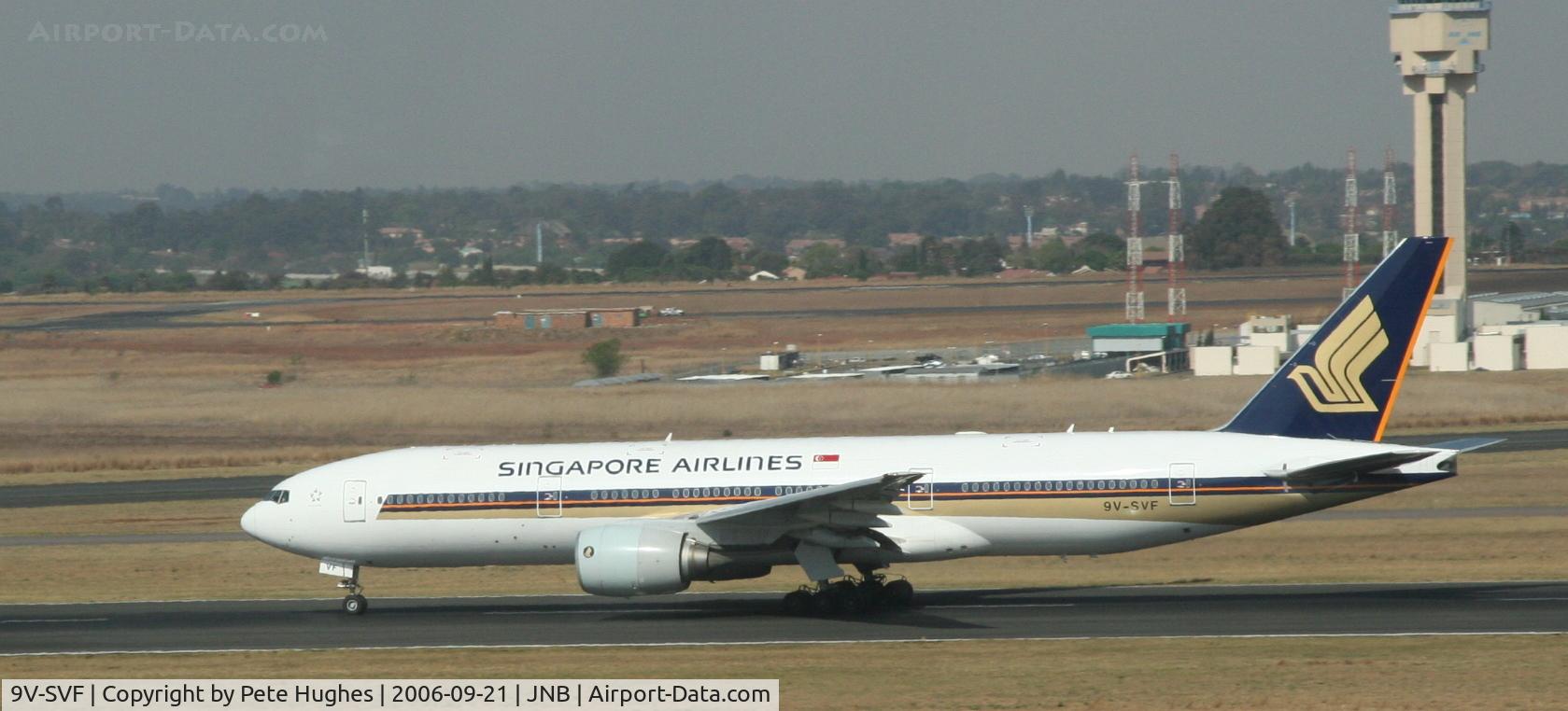 9V-SVF, 2001 Boeing 777-212/ER C/N 30871, Boeing 777 at JNB