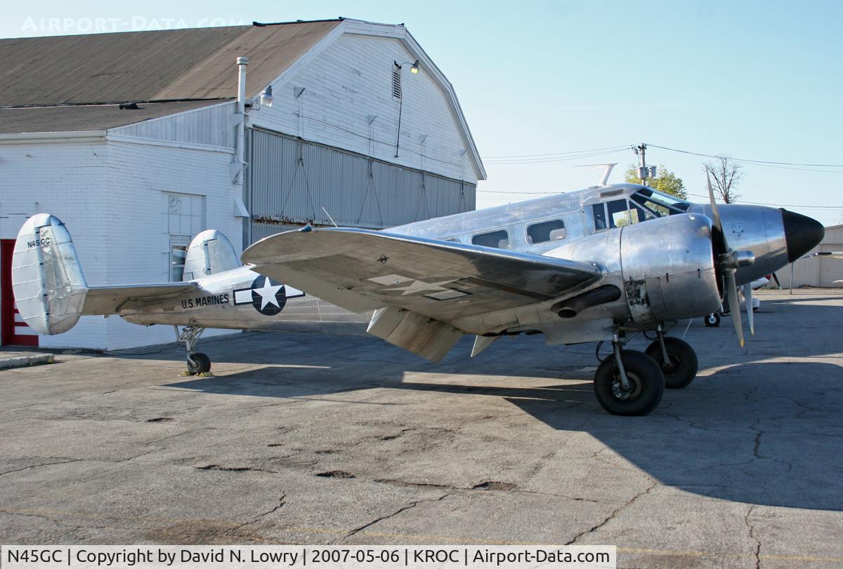 N45GC, 1954 Beech C-45H Expeditor C/N AF-469, N45GC at KROC