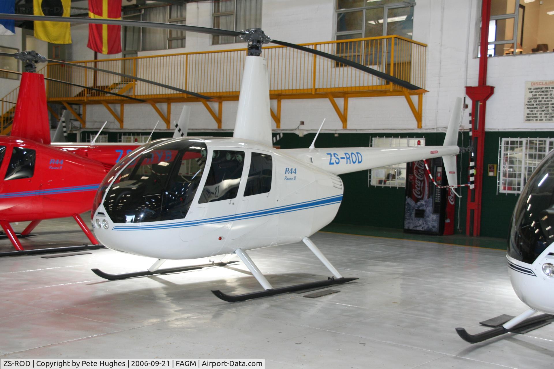 ZS-ROD, 2005 Robinson R44 Raven II C/N 10726, Robinson R44 at Rand, South Africa