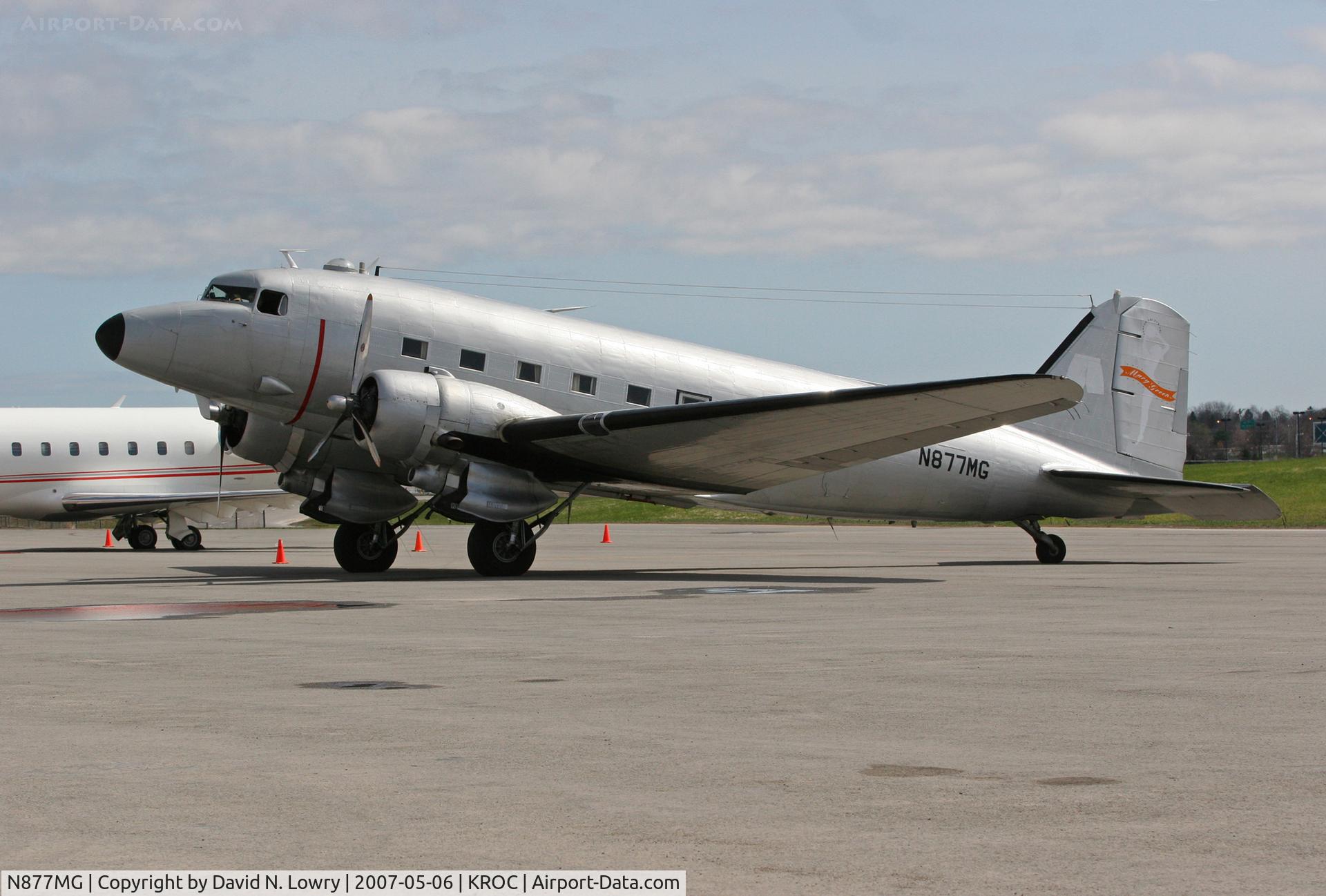 N877MG, 1949 Douglas DC-3C C/N 20806, N877MG at KROC.