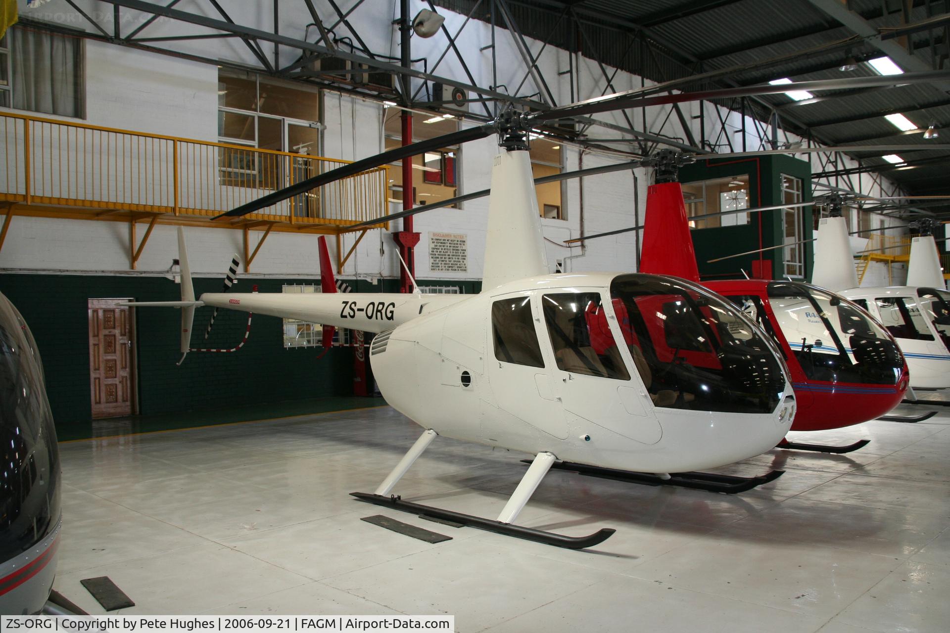 ZS-ORG, Robinson R44 Raven II C/N 11285, Robinson R44 at Rand, South Africa