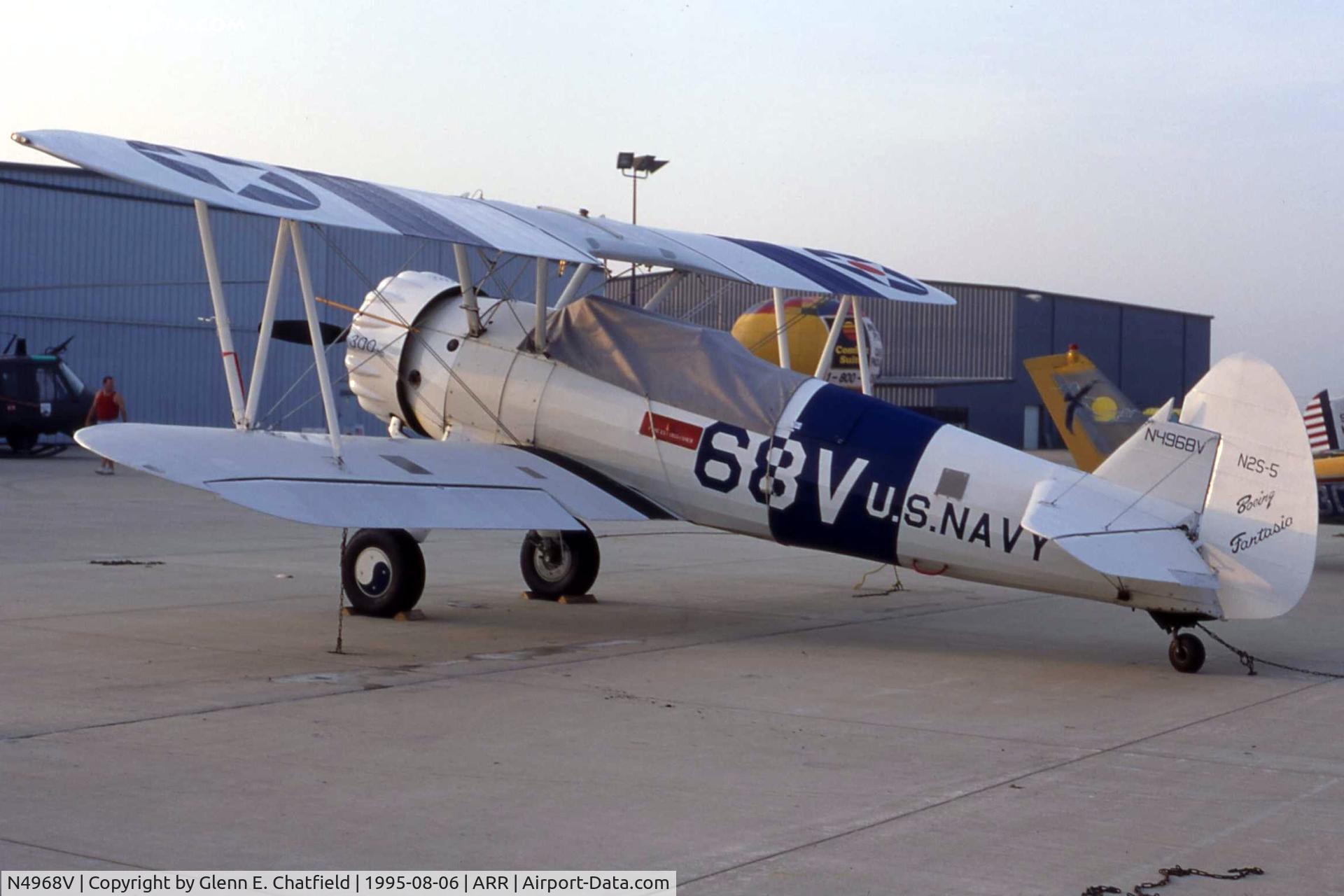 N4968V, 1941 Boeing E75N1 C/N 75-8624, N2S-5 at the Freedom of Flight fly in