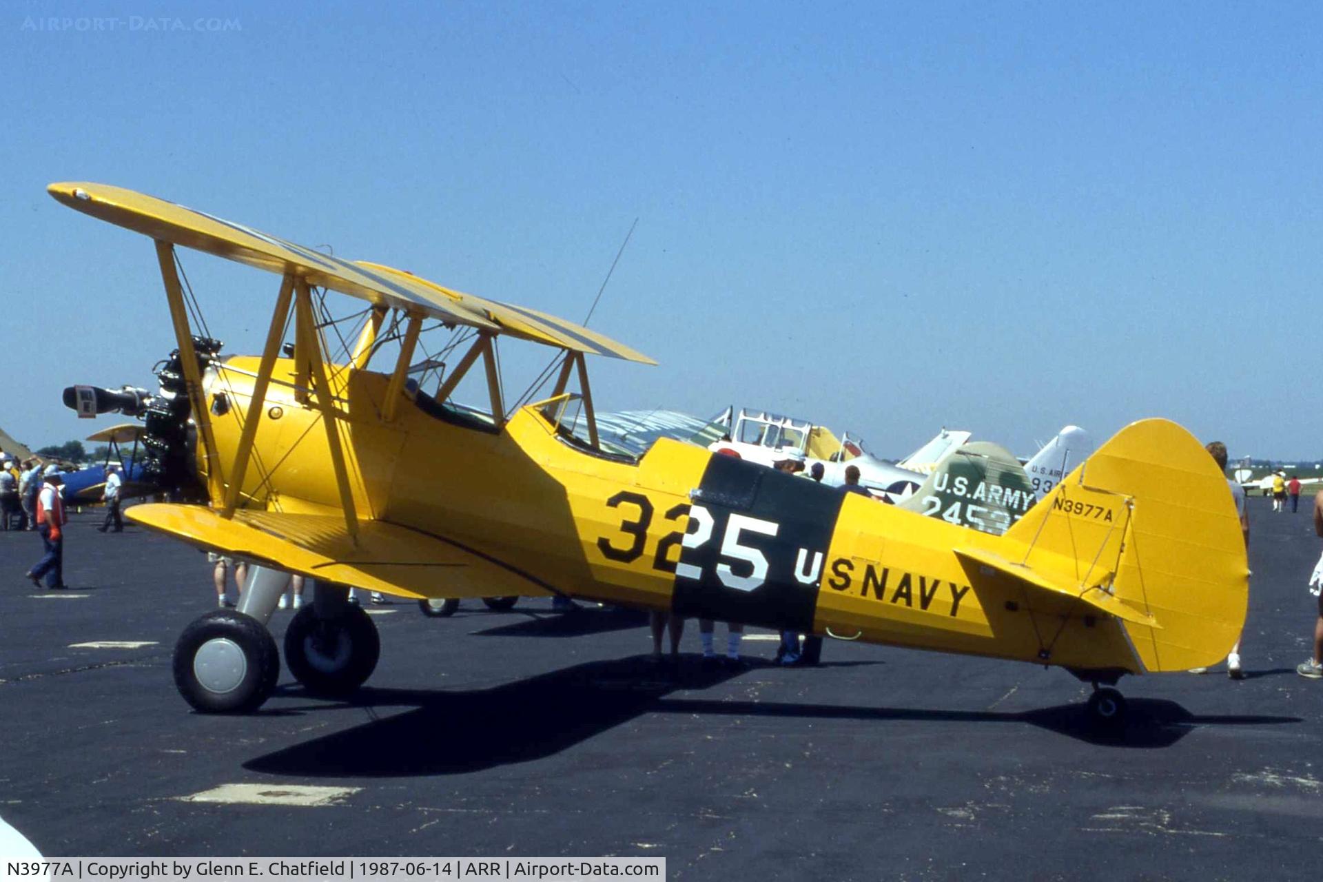 N3977A, 1983 Boeing 75 C/N AR-27, N2S-3 at a fly in