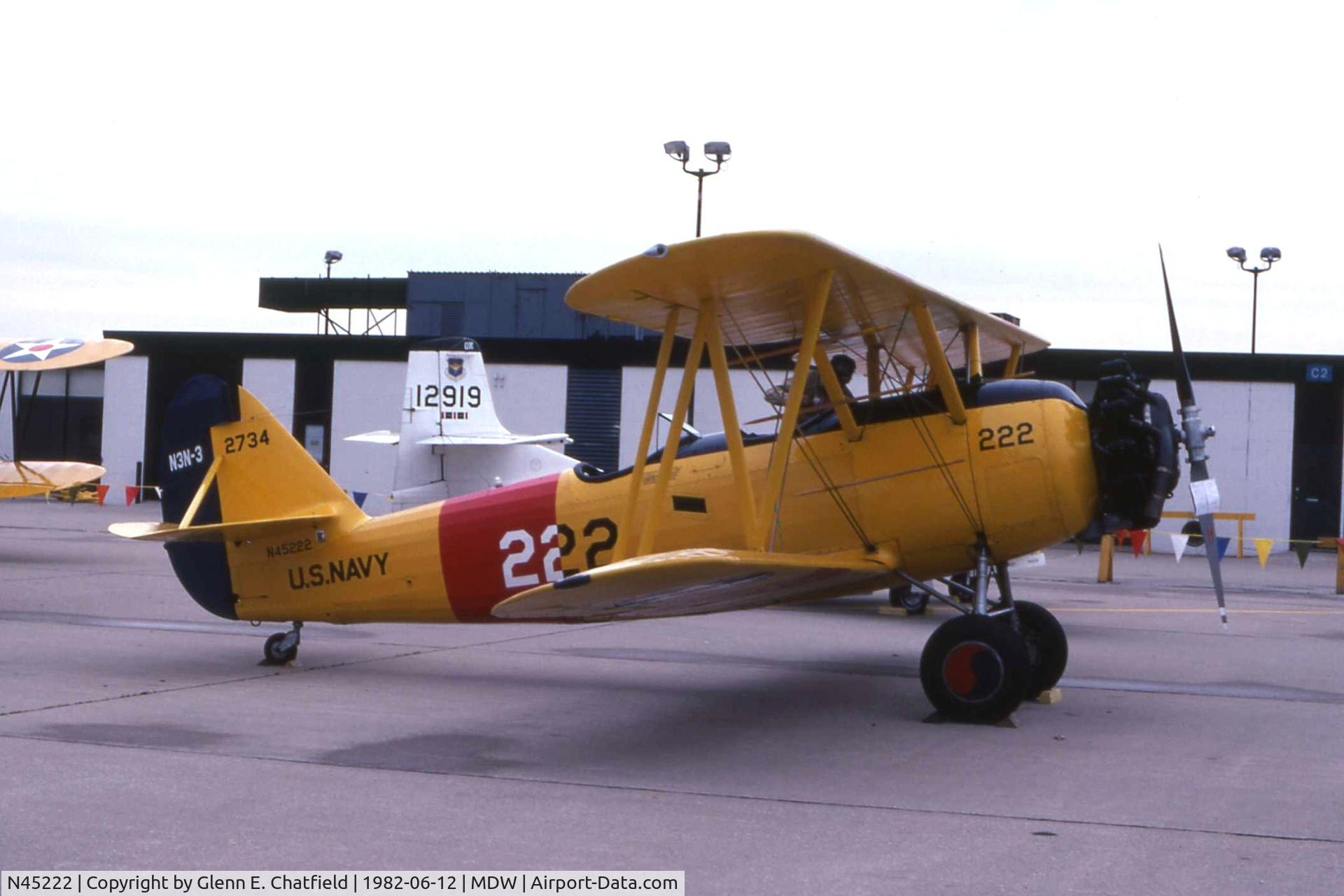 N45222, 1941 Naval Aircraft Factory N3N-3 C/N 2734, N3N-3 02734 at the open house