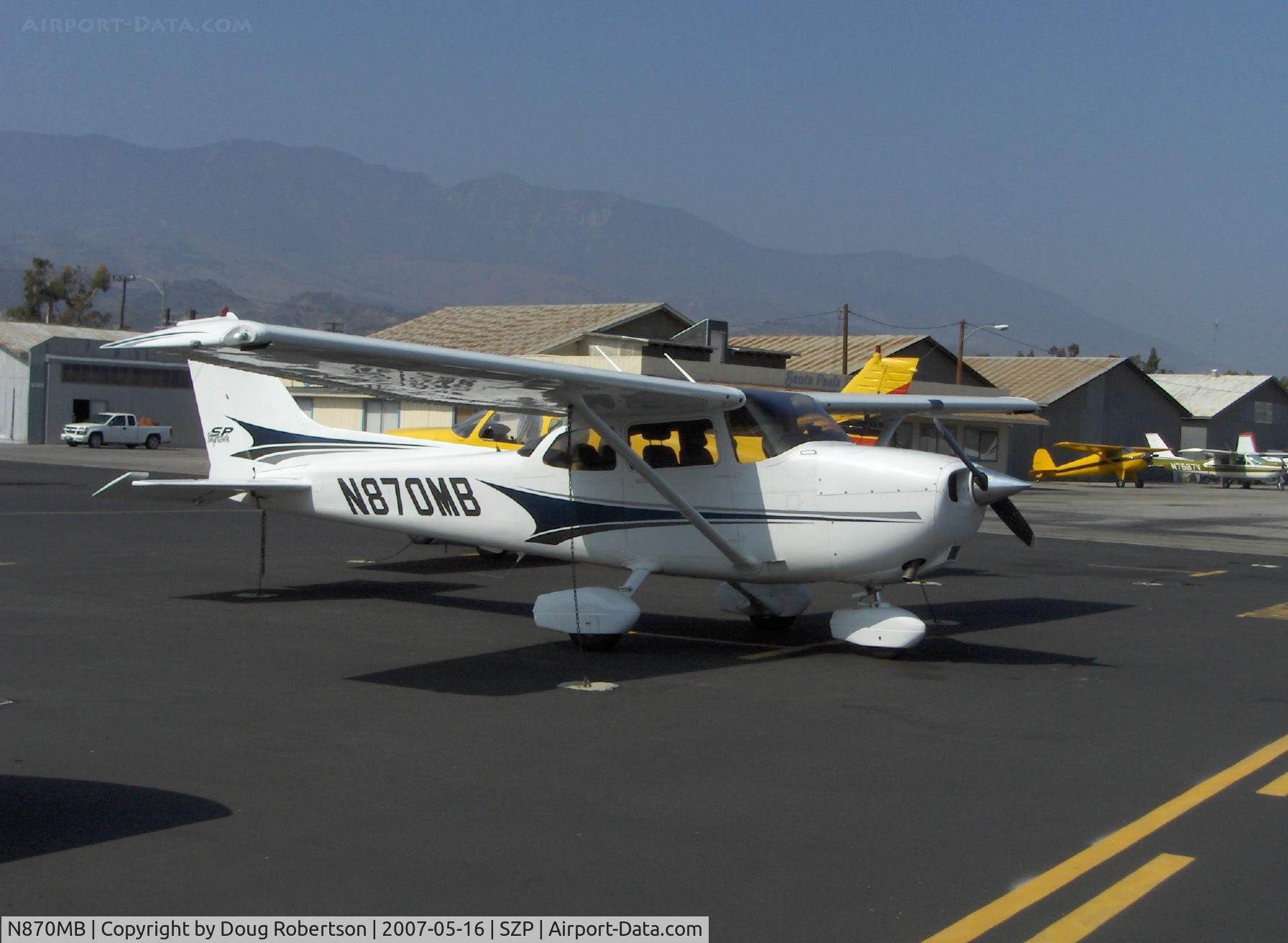 N870MB, 2004 Cessna 172S C/N 172S9725, 2004 Cessna 172S SKYHAWK II SP, Lycoming IO-360-L2A 180 Hp