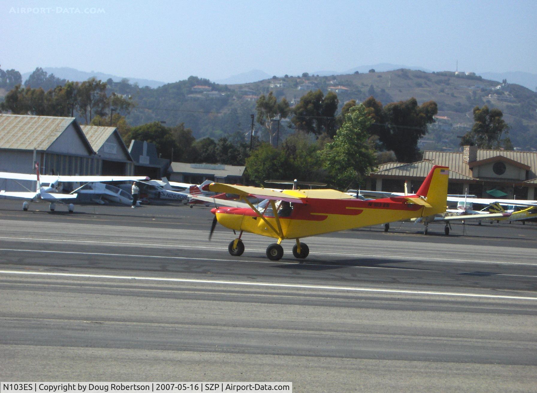 N103ES, 2005 Zenair CH-701SP C/N 7-9728, 2005 Zenair STOL CH701-SP 'SKY JEEP', Rotax 912 100 Hp, landing roll Rwy 22