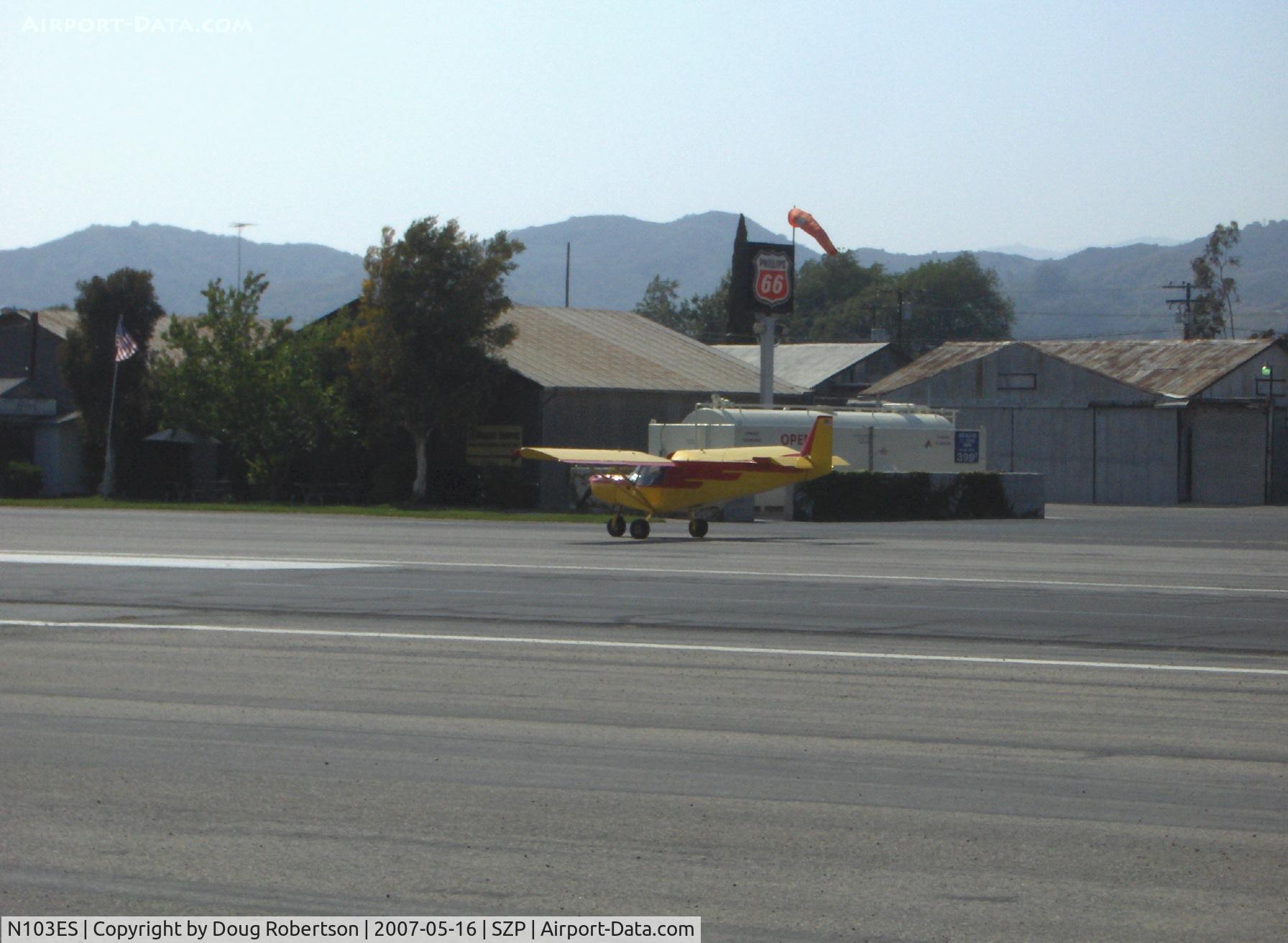 N103ES, 2005 Zenair CH-701SP C/N 7-9728, 2005 Zenair STOL CH701-SP 'SKY JEEP', Rotax 912 100 Hp, taxi to hangar