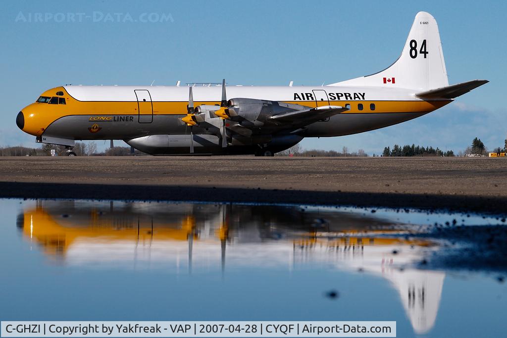 C-GHZI, 1959 Lockheed L-188C Electra C/N 2007, Air Spray Lockheed Electra - reflection