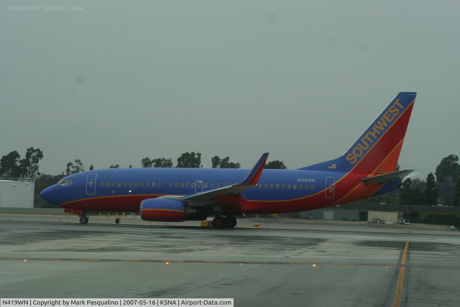 N419WN, 2001 Boeing 737-7H4 C/N 29824, Boeing 737-700