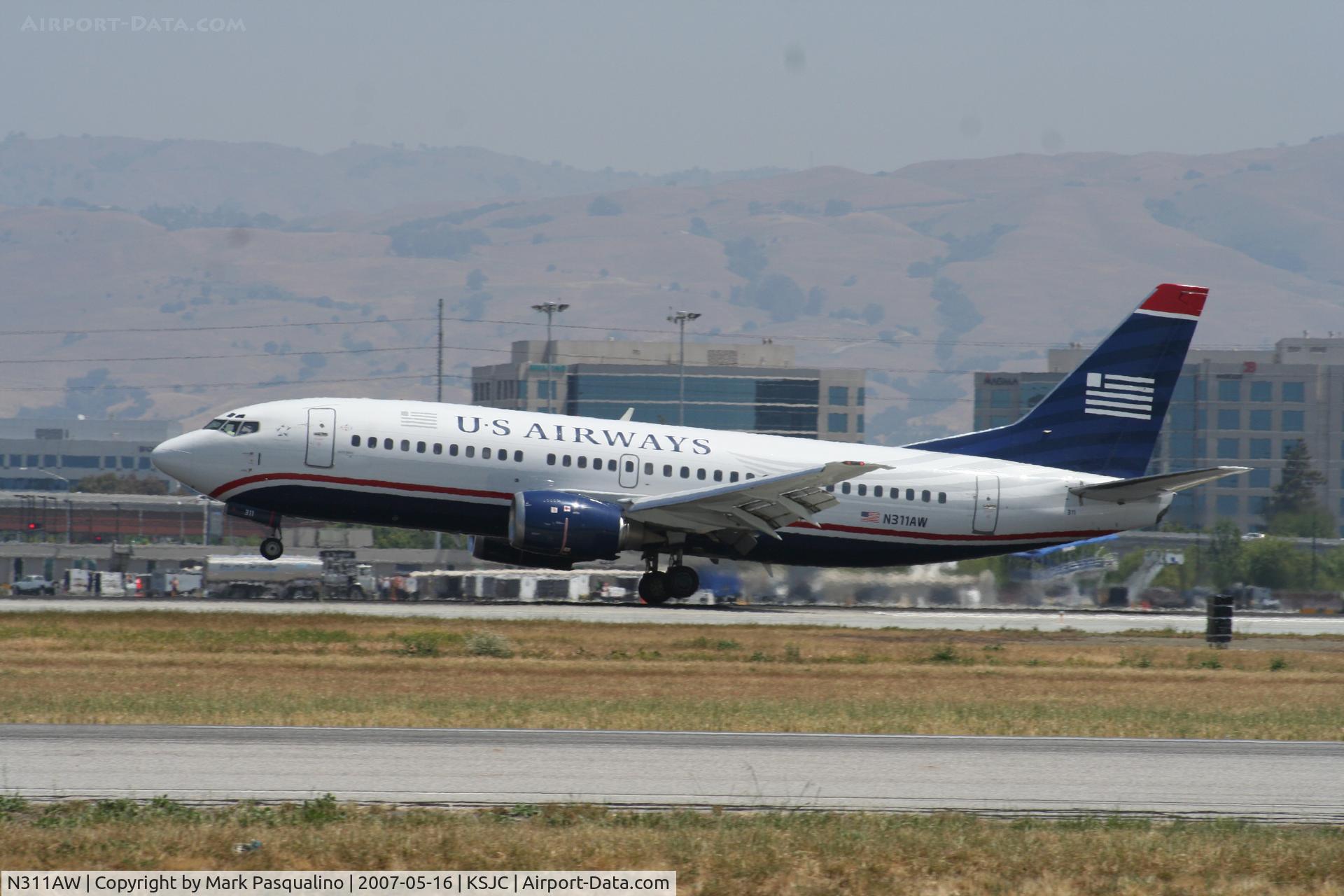 N311AW, 1990 Boeing 737-3G7 C/N 24712, Boeing 737-300